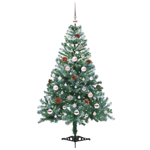 Árbol de Navidad artificial Verde 150 cm PVC y acero M 2