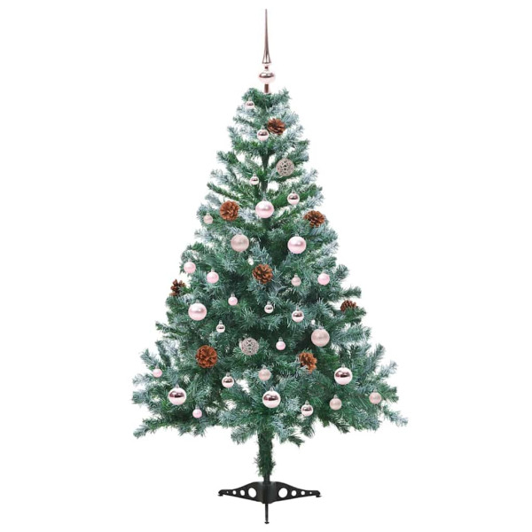 Árbol de Navidad artificial Verde 150 cm PVC y acero M 3