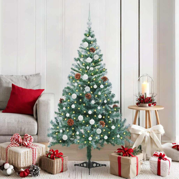 Árbol de Navidad artificial Verde 150 cm PVC y acero D