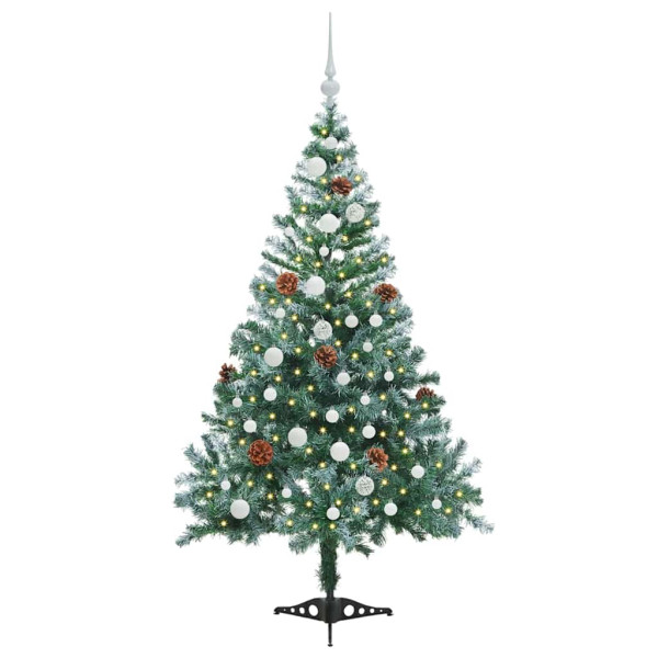 Árbol de Navidad artificial Verde 150 cm PVC y acero M 3