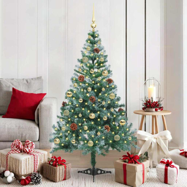 Árbol de Navidad artificial Verde 150 cm PVC y acero D