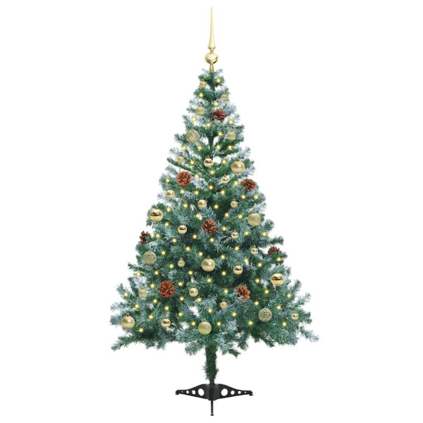 Árbol de Navidad artificial Verde 150 cm PVC y acero M 3