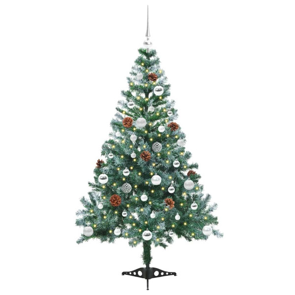 Árbol de Navidad artificial Verde 150 cm PVC y acero M 3