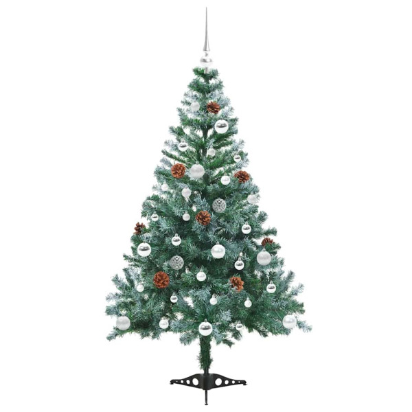 Árbol de Navidad artificial Verde 150 cm PVC y acero M 4