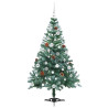 Árbol de Navidad artificial Verde 150 cm PVC y acero 4