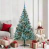 Árbol de Navidad artificial Verde 150 cm PVC y acero 1