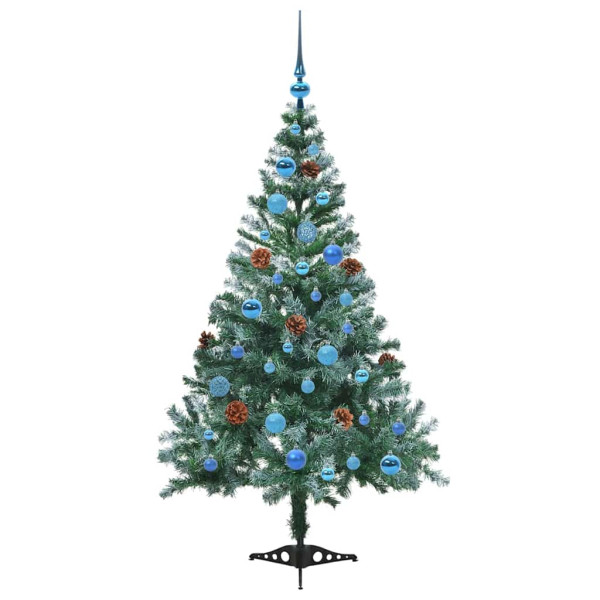 Árbol de Navidad artificial Verde 150 cm PVC y acero M 4