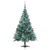 Árbol de Navidad artificial Verde 150 cm PVC y acero 4