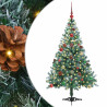 Árbol de Navidad artificial Verde 150 cm PVC y acero 2