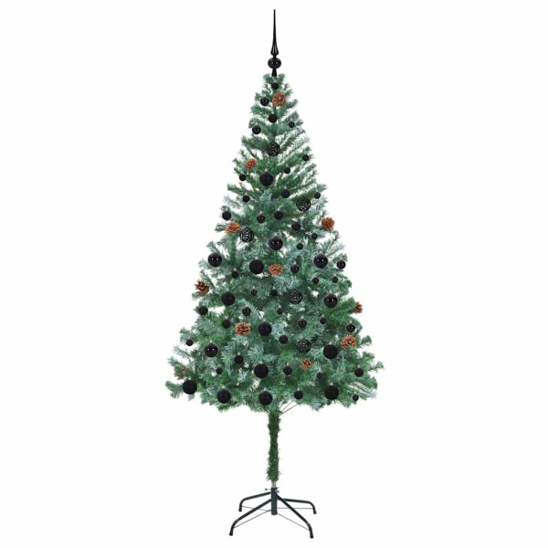Árbol de Navidad artificial Verde 180 cm PVC y acero M 4