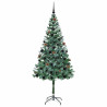 Árbol de Navidad artificial Verde 180 cm PVC y acero 4