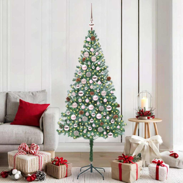 Árbol de Navidad artificial Verde 180 cm PVC y acero D