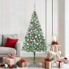 Árbol de Navidad artificial Verde 180 cm PVC y acero 1