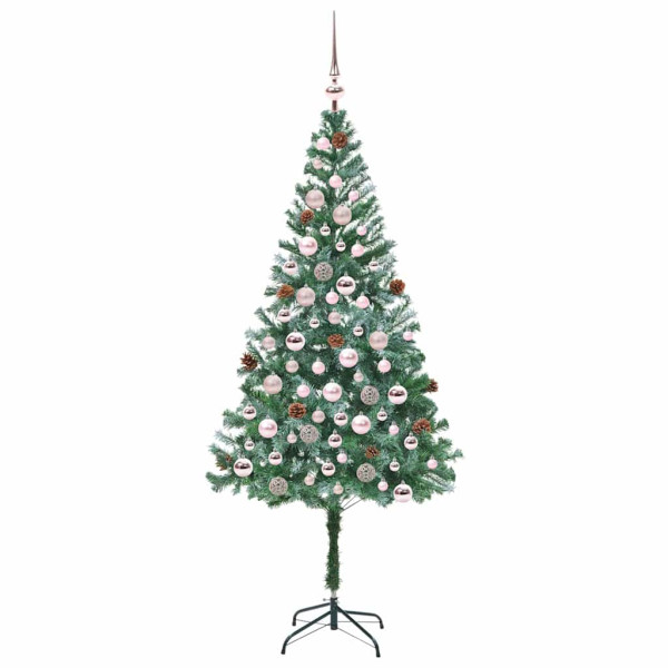 Árbol de Navidad artificial Verde 180 cm PVC y acero M 4