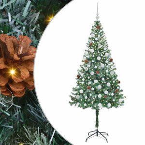 Árbol de Navidad artificial Verde 180 cm PVC y acero H