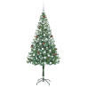 Árbol de Navidad artificial Verde 180 cm PVC y acero 3