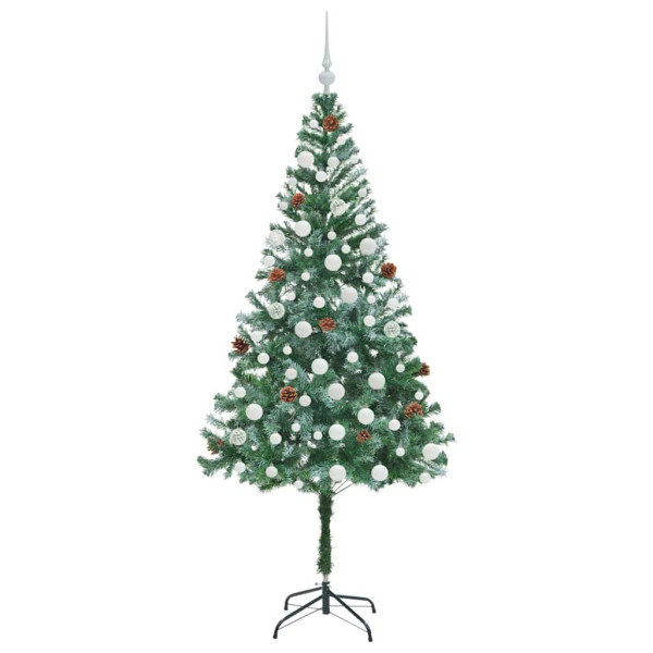 Árbol de Navidad artificial Verde 180 cm PVC y acero M 4