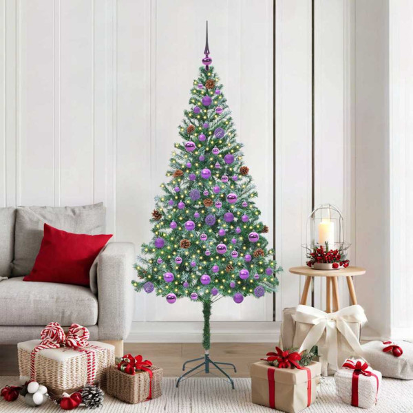 Árbol de Navidad artificial Verde 180 cm PVC y acero D