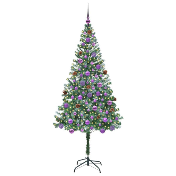 Árbol de Navidad artificial Verde 180 cm PVC y acero M 3