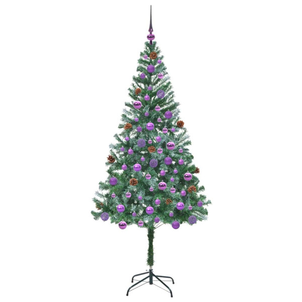 Árbol de Navidad artificial Verde 180 cm PVC y acero M 4