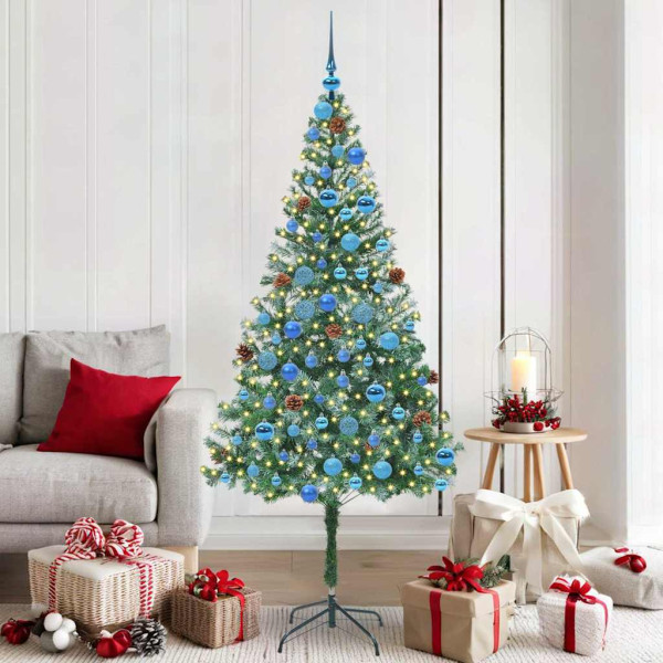 Árbol de Navidad artificial Verde 180 cm PVC y acero D