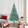 Árbol de Navidad artificial Verde 180 cm PVC y acero 1