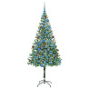 Árbol de Navidad artificial Verde 180 cm PVC y acero 3