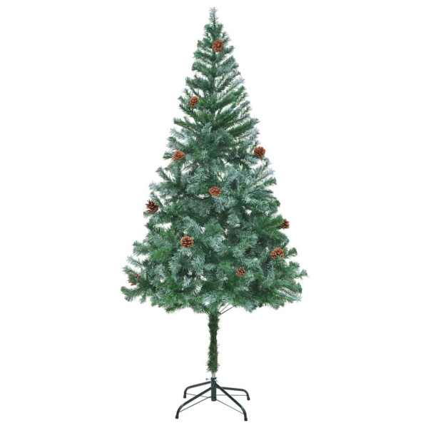 Árbol de Navidad artificial Verde 180 cm PVC y acero M 5