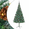 Árbol de Navidad artificial Verde 210 cm PVC y acero 2