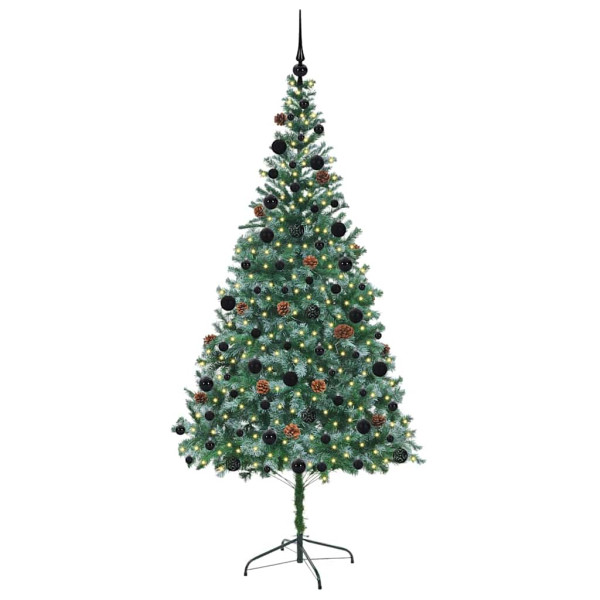 Árbol de Navidad artificial Verde 210 cm PVC y acero M 3