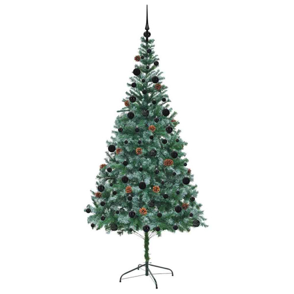 Árbol de Navidad artificial Verde 210 cm PVC y acero M 4