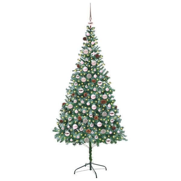 Árbol de Navidad artificial Verde 210 cm PVC y acero M 3
