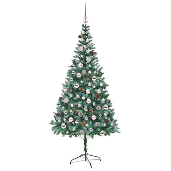 Árbol de Navidad artificial Verde 210 cm PVC y acero M 4