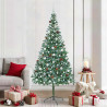Árbol de Navidad artificial Verde 210 cm PVC y acero 1