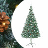 Árbol de Navidad artificial Verde 210 cm PVC y acero 2