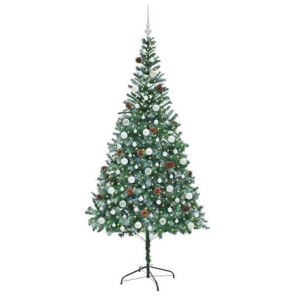 Árbol de Navidad artificial Verde 210 cm PVC y acero M 3