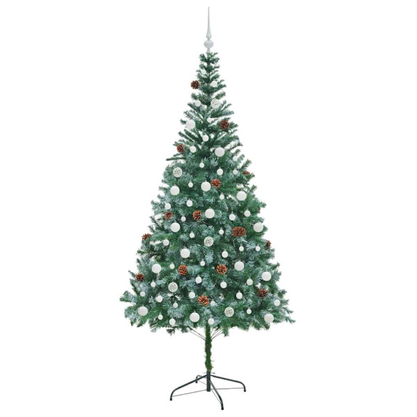 Árbol de Navidad artificial Verde 210 cm PVC y acero M 4