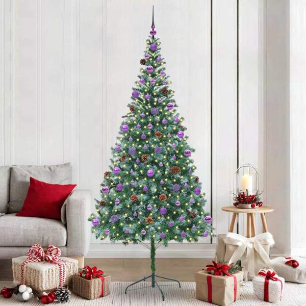 Árbol de Navidad artificial Verde 210 cm PVC y acero D