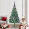 Árbol de Navidad artificial Verde 210 cm PVC y acero 1