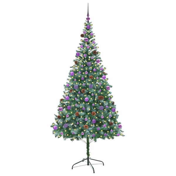 Árbol de Navidad artificial Verde 210 cm PVC y acero M 3