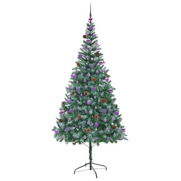 Árbol de Navidad artificial Verde 210 cm PVC y acero M 4
