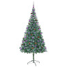 Árbol de Navidad artificial Verde 210 cm PVC y acero 4