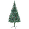 Árbol de Navidad artificial Verde 210 cm PVC y acero 5