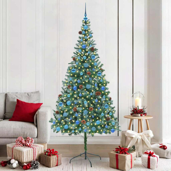 Árbol de Navidad artificial Verde 210 cm PVC y acero D
