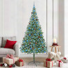 Árbol de Navidad artificial Verde 210 cm PVC y acero 1