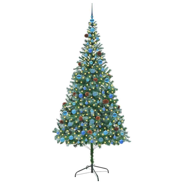 Árbol de Navidad artificial Verde 210 cm PVC y acero M 3