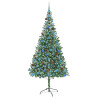 Árbol de Navidad artificial Verde 210 cm PVC y acero 3