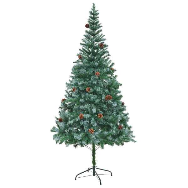 Árbol de Navidad artificial Verde 210 cm PVC y acero M 5