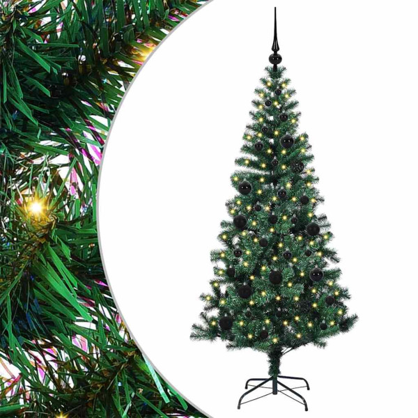 Árbol de Navidad Artificial Preiluminado Verde 150cm M 2