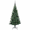 Árbol de Navidad Artificial Preiluminado Verde 150cm 3